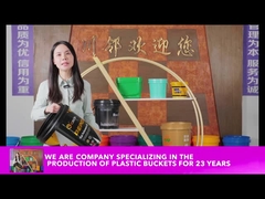 1L 2L 3L 4L 5L 10LC kimyasal kova kapaklı korozyona dayanıklı büyük yuvarlak plastik kovalar