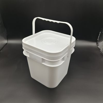 100% PP 2L 3L 5L 10L Kare Şekilli Plastik Kovası Düşme Karşıtı Ekran Baskı