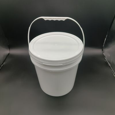 Yuvarlak PP Plastik kova 5 galonlik Polypropylene kovası Metal sapı ile