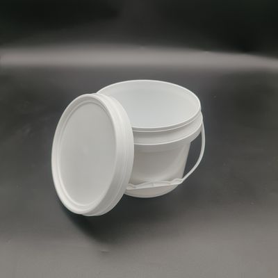 Yuvarlak PP Plastik kova 5 galonlik Polypropylene kovası Metal sapı ile