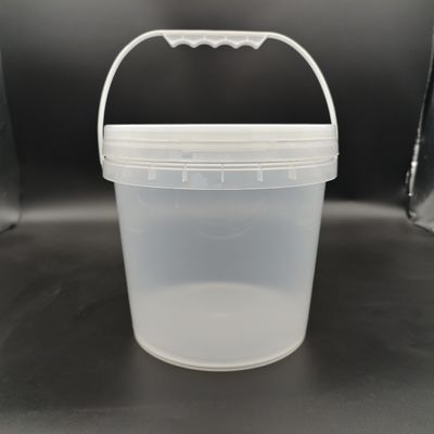 1L-25L Stresle dayanıklı kapağı olan açık plastik kova konteynerleri