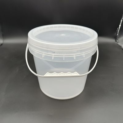1L-25L Stresle dayanıklı kapağı olan açık plastik kova konteynerleri