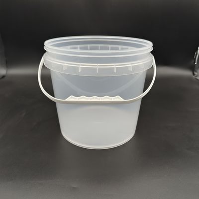 1L-25L Stresle dayanıklı kapağı olan açık plastik kova konteynerleri