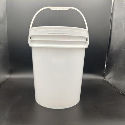 Özel Logo Yuvarlak Plastik Kova Ekran Baskı / Isı Transfer / IML Baskı ile