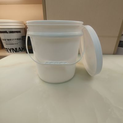Beyaz Siyah 10L Yuvarlak Plastik Kovası Peçete Kapaklı PP Malzemesi