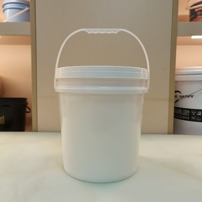 Gıda Sınıfı 5 Gallon Kapaklı Beyaz Plastik Kovaylar Yüklenebilir Geri Dönüştürülebilir