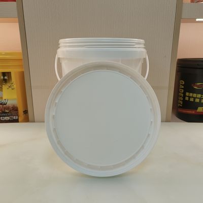Tekrar kullanılabilir, geri dönüştürülebilir özel logolu, sapları olan plastik kovalar
