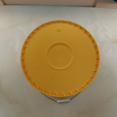 18L 4.8 Gallon 5 Gallon Plastik boya Sarı kova Yüksek sıcaklığa dayanıklı
