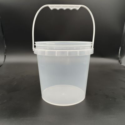 Sıkıştırma Direnci Şeffaf Plastik Kovası Plastik Yakalama ile Şeffaf Plastik Plaj Kovası