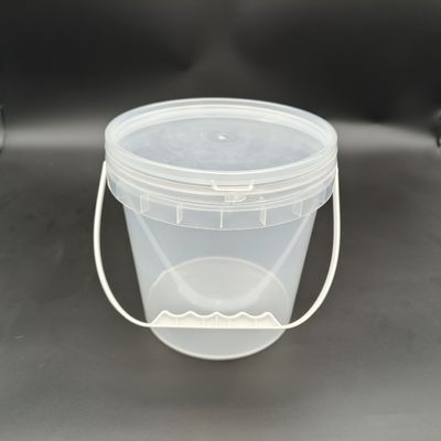 Sıkıştırma Direnci Şeffaf Plastik Kovası Plastik Yakalama ile Şeffaf Plastik Plaj Kovası