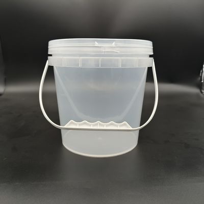 Sıkıştırma Direnci Şeffaf Plastik Kovası Plastik Yakalama ile Şeffaf Plastik Plaj Kovası
