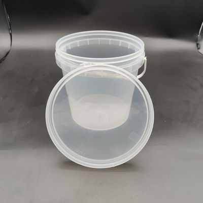 Sıkıştırma Direnci Şeffaf Plastik Kovası Plastik Yakalama ile Şeffaf Plastik Plaj Kovası