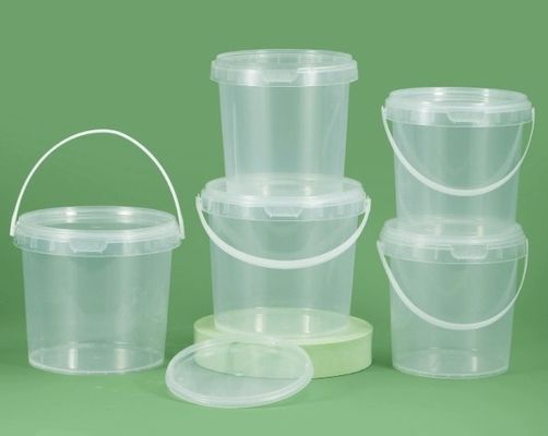 BPA içermeyen, kapağında vida bulunan plastik yemek kovası ISO9001