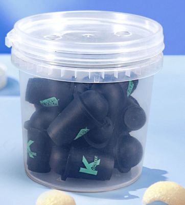 Dondurucu kasası için kapaklı metal el plastik yemek kovası