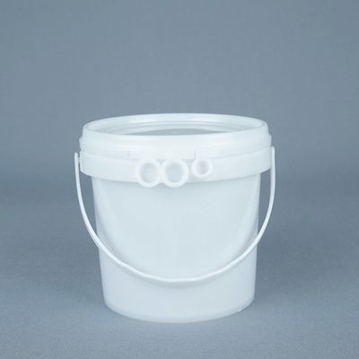 Yemek Depolamaları İçin Yüklenebilir Beyaz Plastik Kovayla Kapak