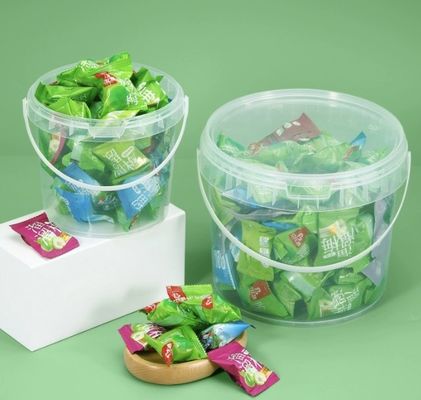 Mutfak 20 litrelik Kapaklı Beyaz Plastik Yiyecek Kovası