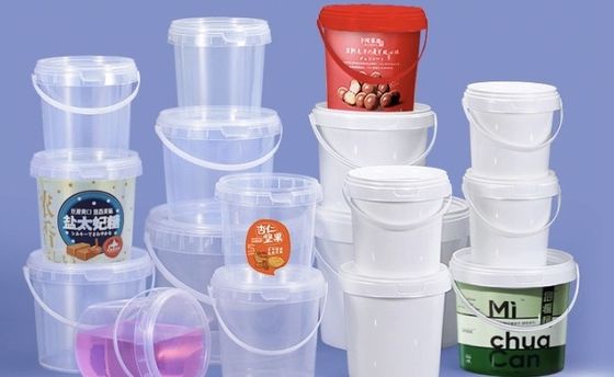OEM ODM Kapaklı 5 Gallon Plastik Gıda Kovası Konteynerleri