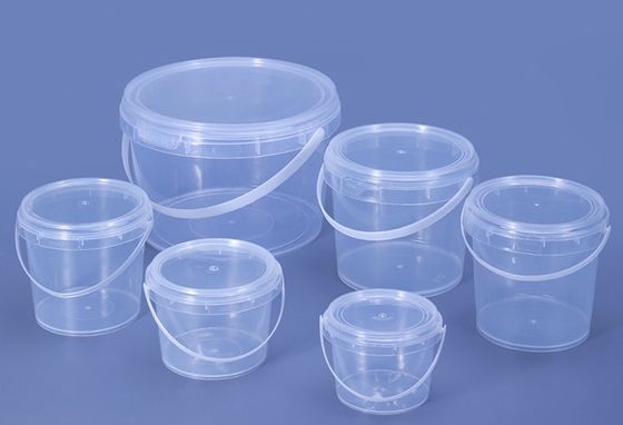 ISO9001 20l Sıcaklık Transfer Uygulamaları ile Şeffaf Plastik Kovası