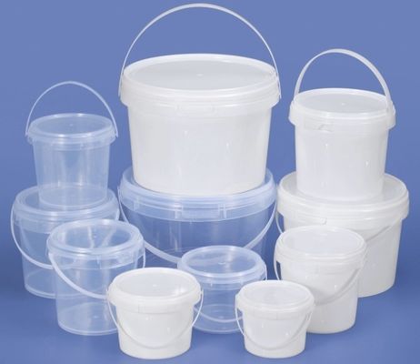 5 l açık plastik kovayla kapaklı termal transfer dekorasyonu