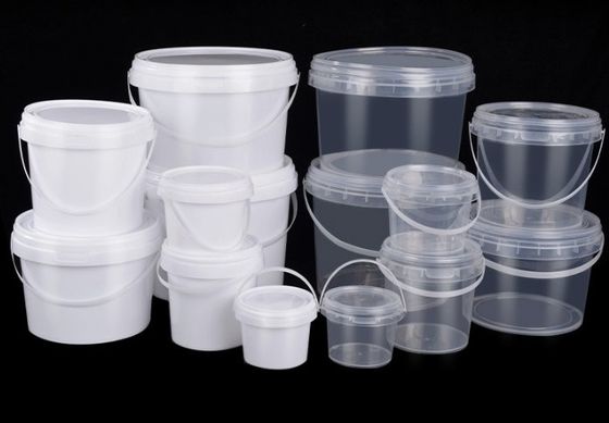 Korrozyona Direnci 5 Gallon Açık Plastik Kova Konteynerler Seris Baskı