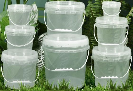 Özelleştirilebilir Şeffaf Plastik Kovası Açık Depolama Kovası OEM ODM