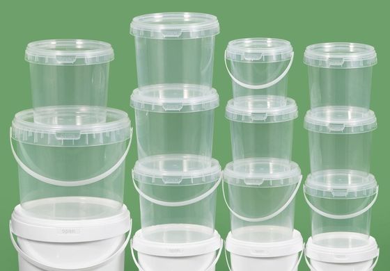 Özelleştirilebilir Şeffaf Plastik Kovası Açık Depolama Kovası OEM ODM