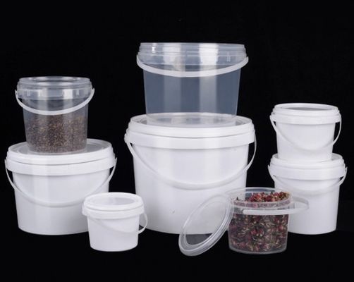 Bahçe için şeffaf açık 5 gallon kova açık depolama kovaları