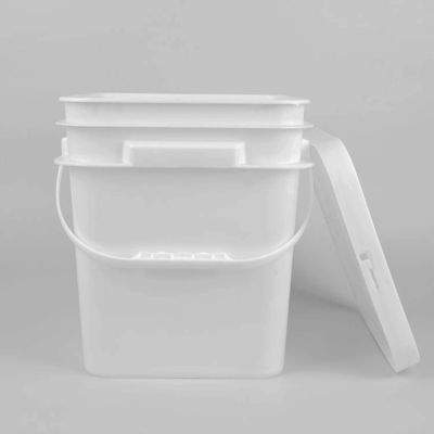 Sızdırmaz Gıda Güvenli Depolama 1 ~ 25L Kapaklı Beyaz Gıda Kovası