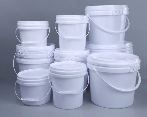 Pas dayanıklı büyük yuvarlak plastik boya kovası 1.4mm kalınlığı