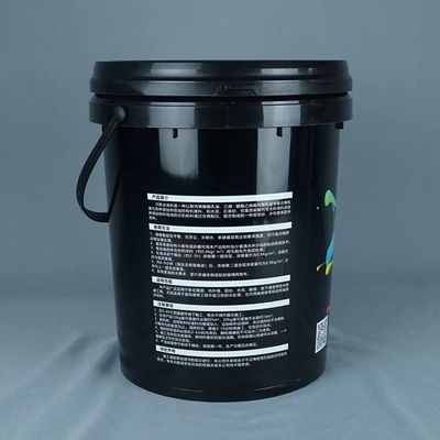 OEM ODM 5 Gallon Plastik Kovası Kapaklı Siyah 5 Gallon Kovası