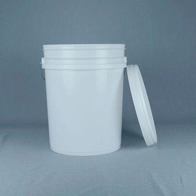 BPA'dan Arınmış Beyaz 5 Gallon Kimyasal Toz için Kapaklı Plastik Kovaklar