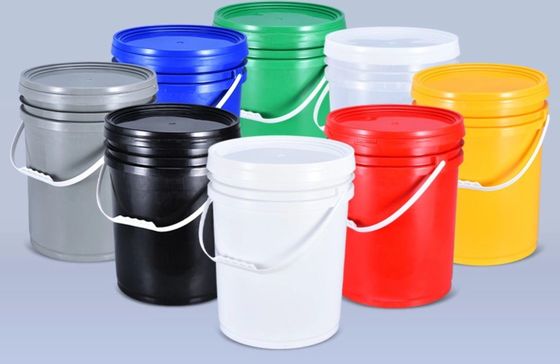IML Dekorasyon Kimyasal Kovası 5 Gallon Beyaz Plastik Kovası Atma Korozyonu