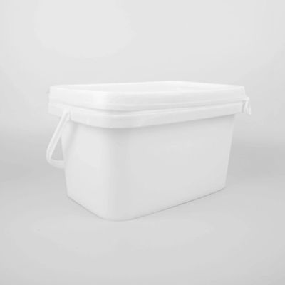 Ergonomik Yakalama 20L Kare Depolama Kovası Kapaklı Pas Dayanıklı