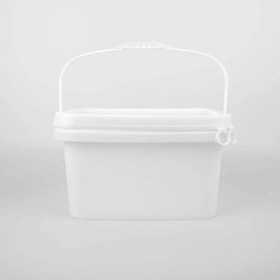 Ergonomik Yakalama 20L Kare Depolama Kovası Kapaklı Pas Dayanıklı