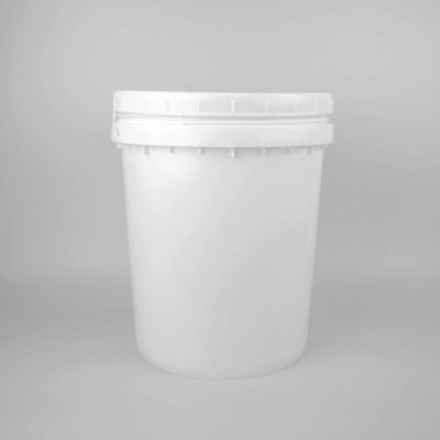Özel Logo 20l yuvarlak plastik kovası kapak korozyona dayanıklı