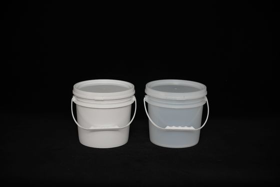 İç ve dış kullanım için kapaklı özel şeffaf plastik kova