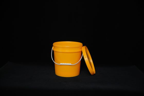 Özel logo ile hafif ağırlıklı yuvarlak plastik kova
